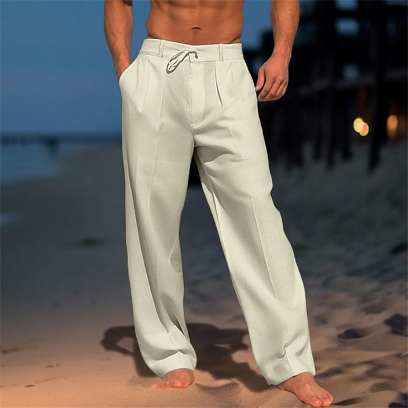 Erik | Lightweight linen pants in solid colors