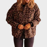 Brina – Elegant Vest with Leopard Print