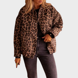 Brina – Elegant Vest with Leopard Print