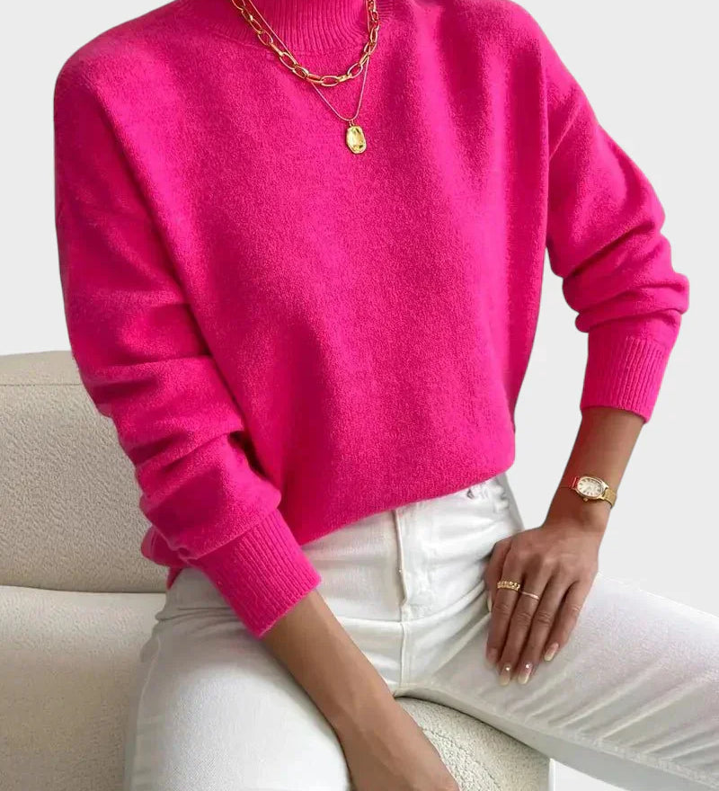 Albina - Classic Sweater with High Neck
