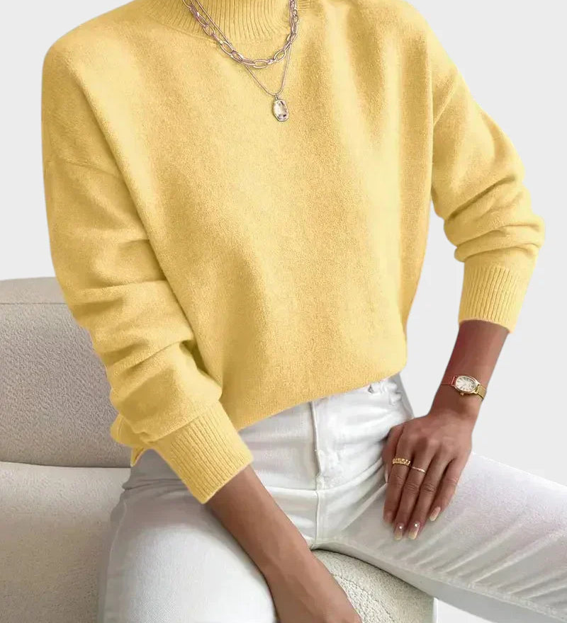 Albina - Classic Sweater with High Neck
