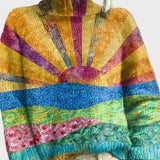Elegant Knitted Sweater with Collar