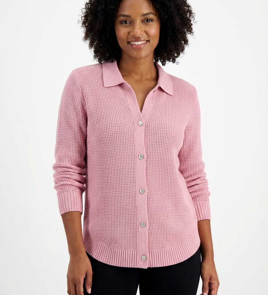 Elena | Classic Knitted Cardigan Made of Soft Fabric