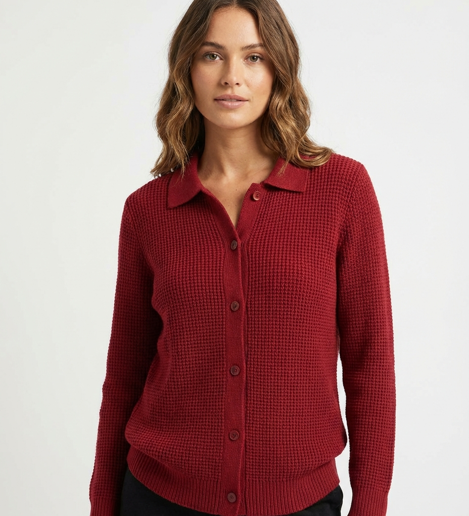 Elena | Classic Knitted Cardigan Made of Soft Fabric