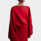Filipa - Linen and Cotton Kimono Dress with Belt