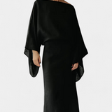 Filipa - Linen and Cotton Kimono Dress with Belt