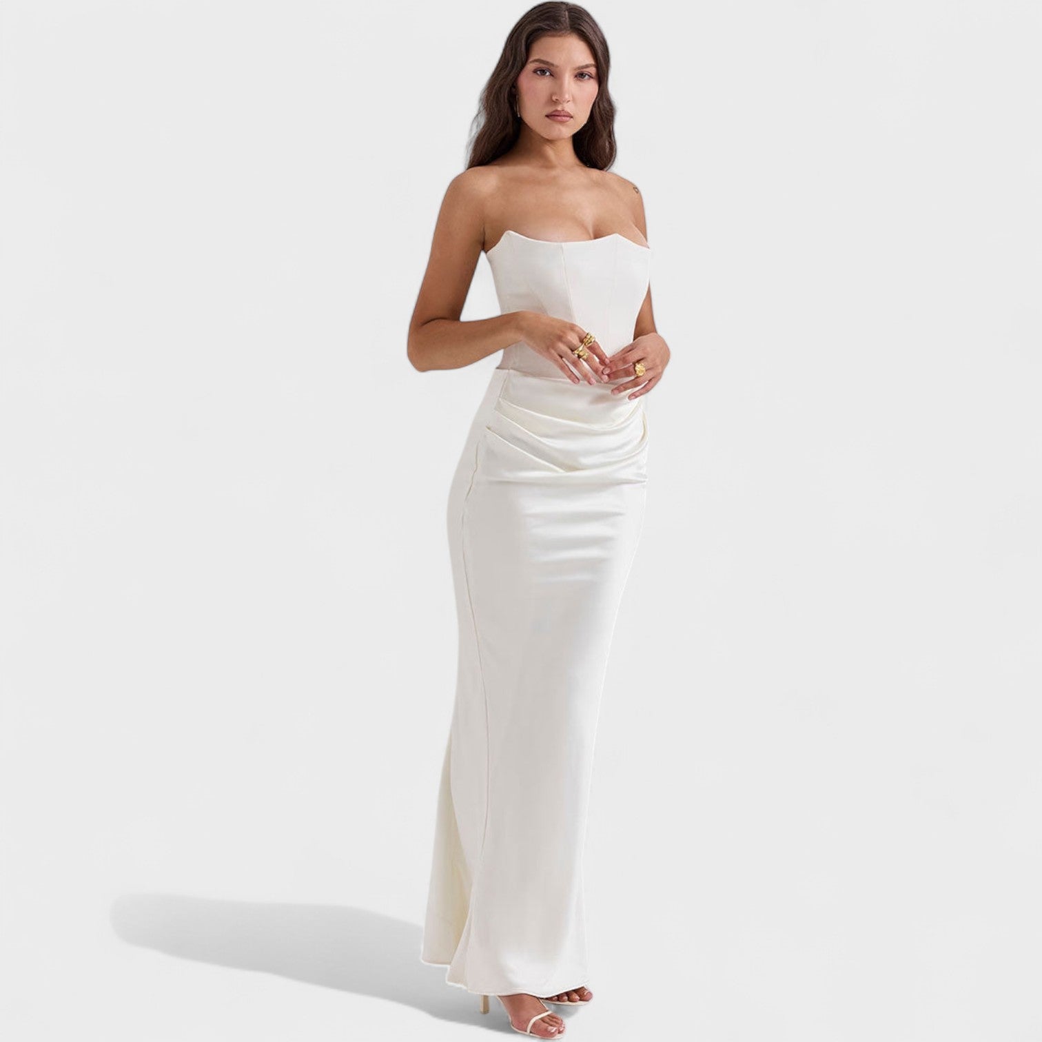 Clara – Satin Corset Dress