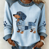 Calyné | Soft Puppy Patchwork Sweater