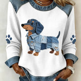 Calyné | Soft Puppy Patchwork Sweater