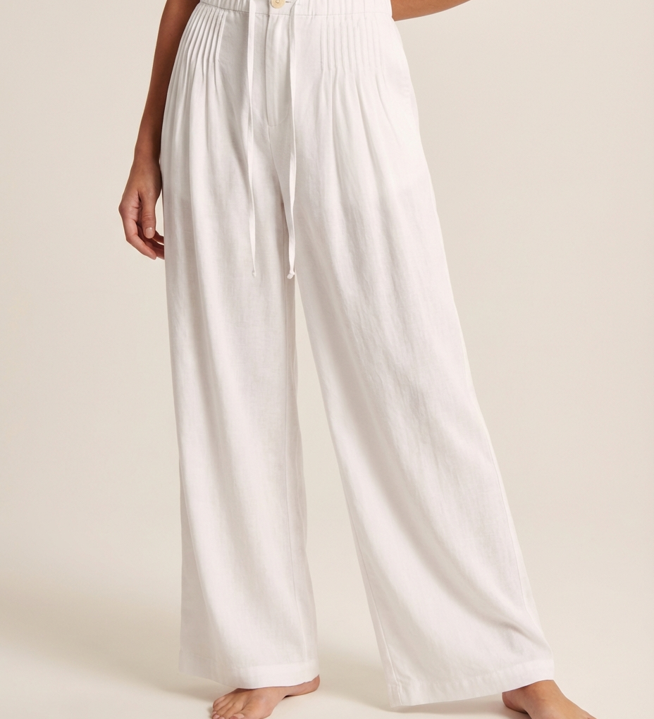 Camille | Wide Trousers Made from a Cotton and Linen Blend