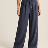 Camille | Wide Trousers Made from a Cotton and Linen Blend