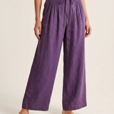 Camille | Wide Trousers Made from a Cotton and Linen Blend