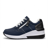 Orthopedic Shoes with Patent Zipper and Thick Sole