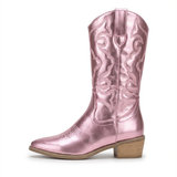 Flower – elegant and comfortable metallic cowboy boots for everyday wear