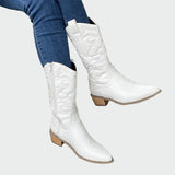Flower – elegant and comfortable metallic cowboy boots for everyday wear