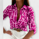Ljubomira – Elegant Geometric Blouse