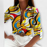 Ljubomira – Elegant Geometric Blouse
