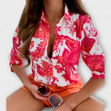 Ljubomira – Elegant Geometric Blouse