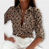 Ljubomira – Elegant Geometric Blouse