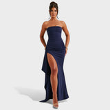 Ema - Long Strapless Evening Dress